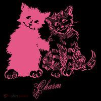 Clairo Store Charm Cat Friends Women's V-Neck T-Shirt