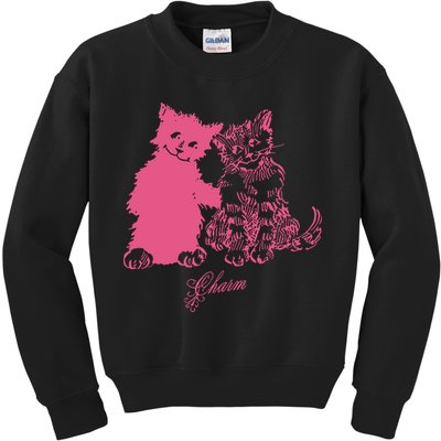 Clairo Store Charm Cat Friends Kids Sweatshirt