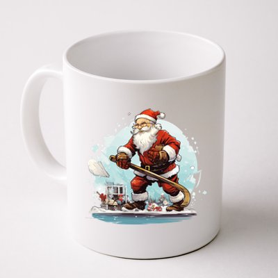 Christmas Santa Claus Hockey Xmas Great Gift Coffee Mug