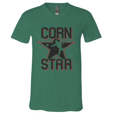 Corn Star V-Neck T-Shirt