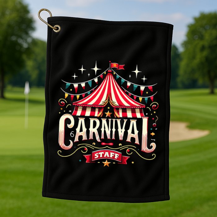 Carnival Staff Circus Matching Golf Towel