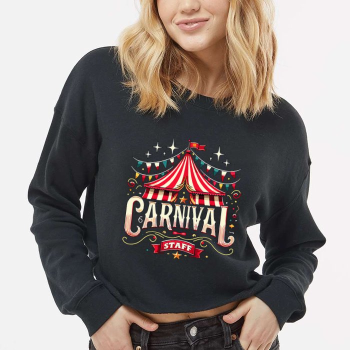 Carnival Staff Circus Matching Cropped Pullover Crew