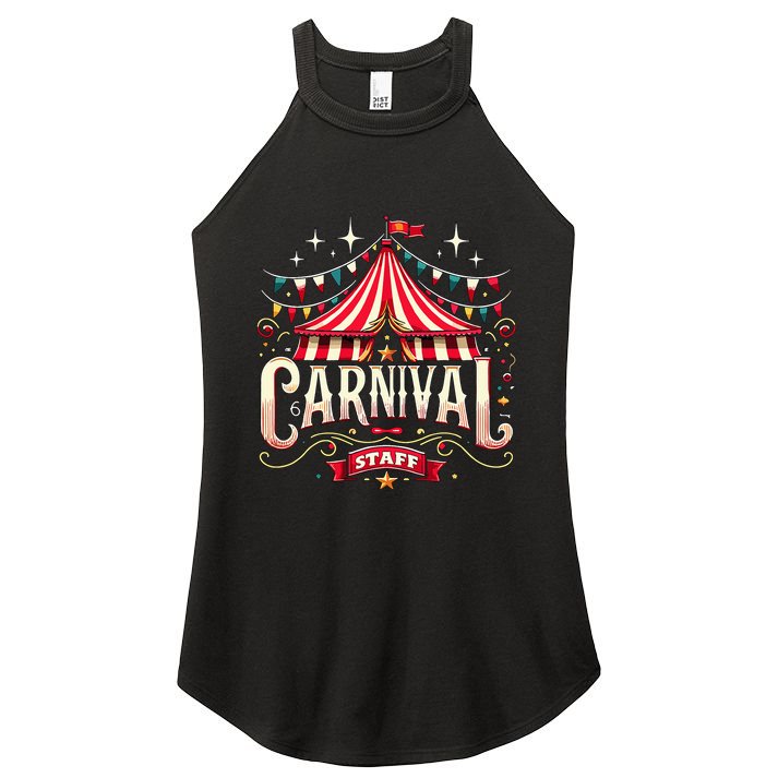 Carnival Staff Circus Matching Women's Perfect Tri Rocker Tank