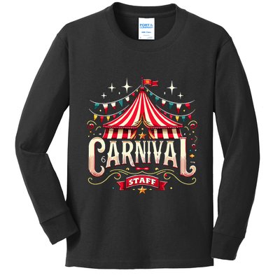 Carnival Staff Circus Matching Kids Long Sleeve Shirt