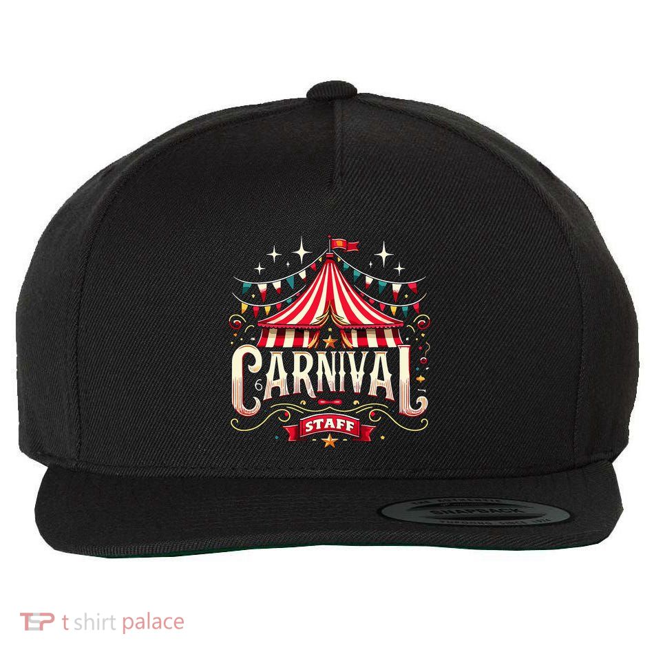 Carnival Staff Circus Matching Wool Snapback Cap