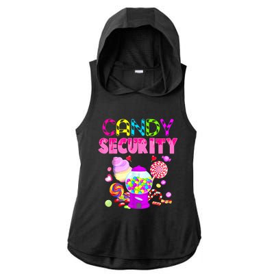 Candy Security Candyland Costume Teens Adult Ladies PosiCharge Tri-Blend Wicking Draft Hoodie Tank