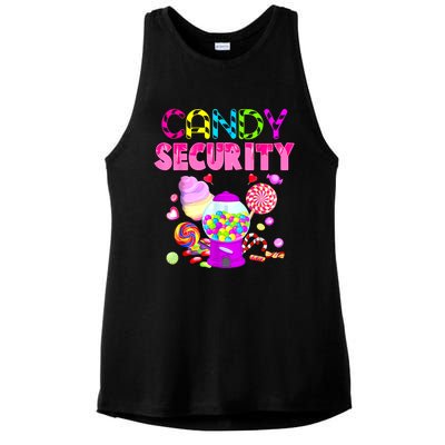 Candy Security Candyland Costume Teens Adult Ladies PosiCharge Tri-Blend Wicking Tank