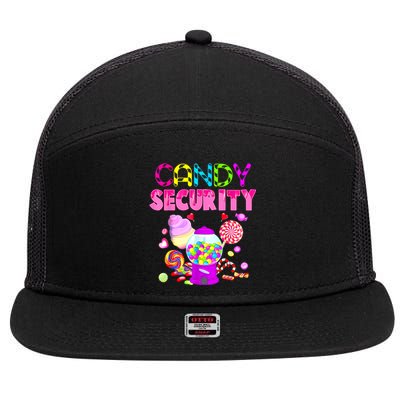 Candy Security Candyland Costume Teens Adult 7 Panel Mesh Trucker Snapback Hat