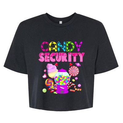 Candy Security Candyland Costume Teens Adult Bella+Canvas Jersey Crop Tee