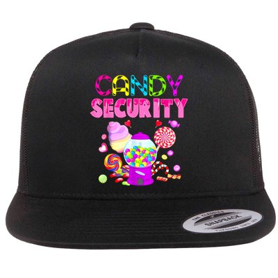 Candy Security Candyland Costume Teens Adult Flat Bill Trucker Hat