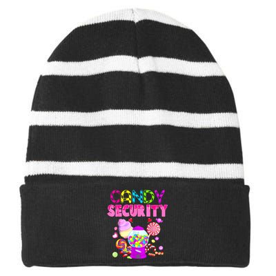 Candy Security Candyland Costume Teens Adult Striped Beanie with Solid Band