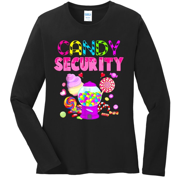 Candy Security Candyland Costume Teens Adult Ladies Long Sleeve Shirt