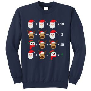 Christmas Santa Claus Fraction Cute Xmas Cookie Math Teacher Sweatshirt