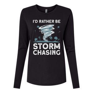 Cool Storm Chasing Hurricane Hunter Womens Cotton Relaxed Long Sleeve T-Shirt