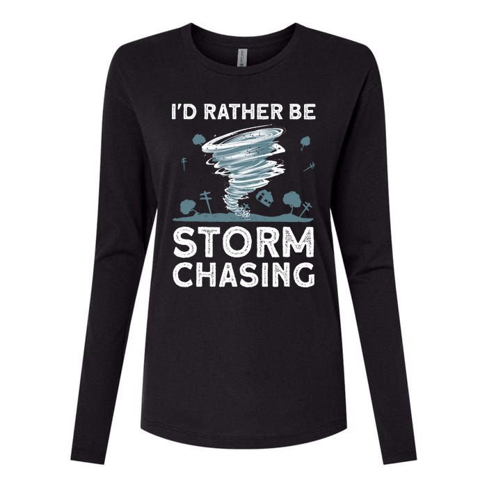 Cool Storm Chasing Hurricane Hunter Womens Cotton Relaxed Long Sleeve T-Shirt