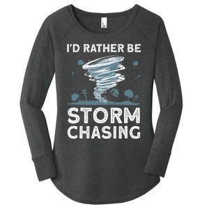 Cool Storm Chasing Hurricane Hunter Women's Perfect Tri Tunic Long Sleeve Shirt