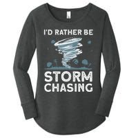 Cool Storm Chasing Hurricane Hunter Women's Perfect Tri Tunic Long Sleeve Shirt