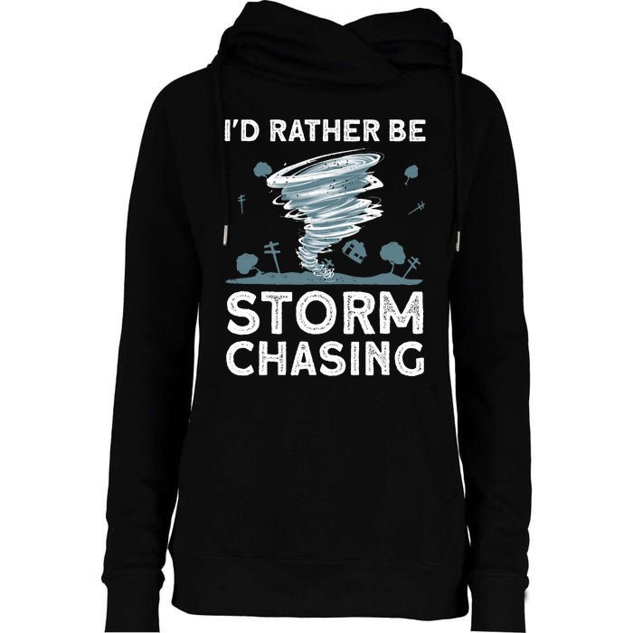 Cool Storm Chasing Hurricane Hunter Womens Funnel Neck Pullover Hood