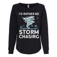 Cool Storm Chasing Hurricane Hunter Womens California Wash Sweatshirt