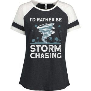 Cool Storm Chasing Hurricane Hunter Enza Ladies Jersey Colorblock Tee