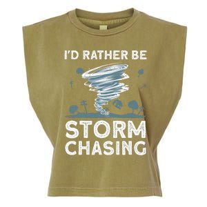 Cool Storm Chasing Hurricane Hunter Garment-Dyed Women's Muscle Tee