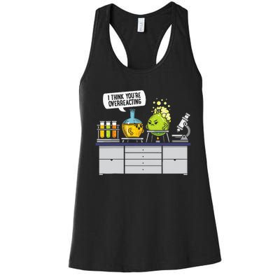 Chemistry Science Chemist Student Test Tube Funny Women's Racerback Tank