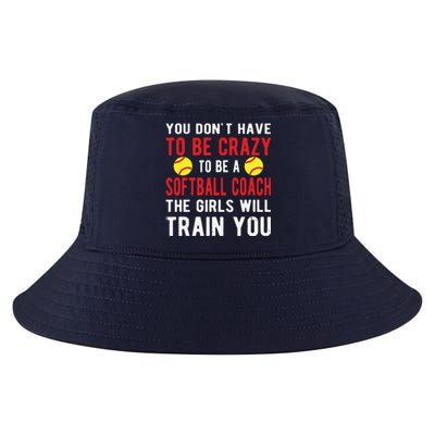 Crazy Softball Coach Softball Coaching Cool Comfort Performance Bucket Hat