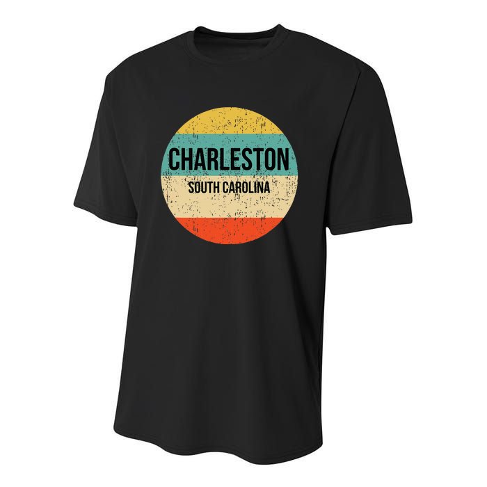 Charleston South Carolina Charleston Youth Performance Sprint T-Shirt