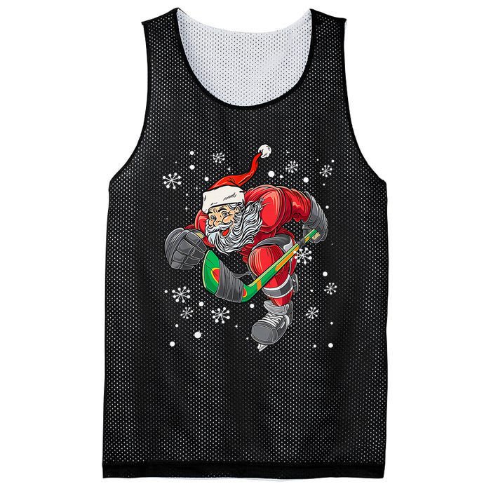 Christmas Santa Claus Player Ice Hockey Funny Mesh Reversible Basketball Jersey Tank