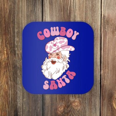 Cow Santa Christmas Cow Cow Funny Howdy Christmas Gift Coaster