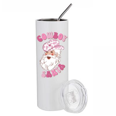 Cow Santa Christmas Cow Cow Funny Howdy Christmas Gift Stainless Steel Tumbler