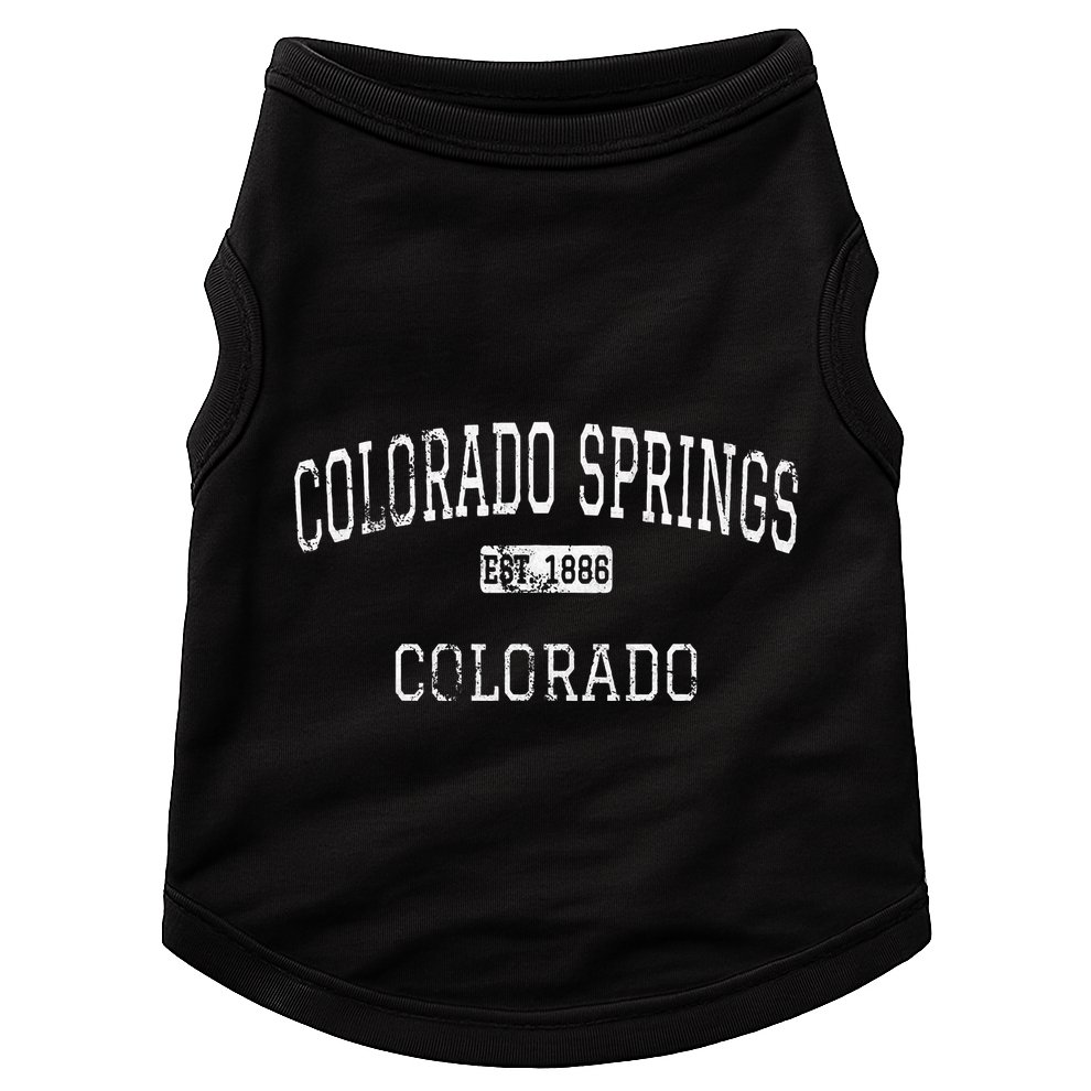 Colorado Springs Colorado Co Vintage Doggie Tank