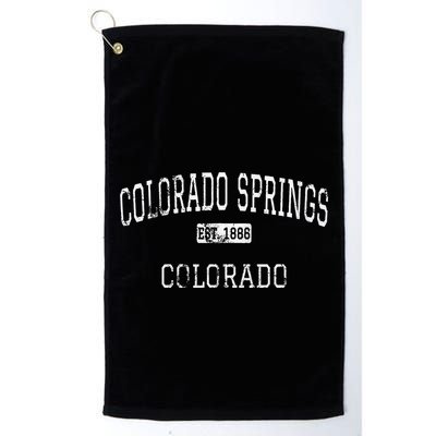 Colorado Springs Colorado Co Vintage Golf Towel