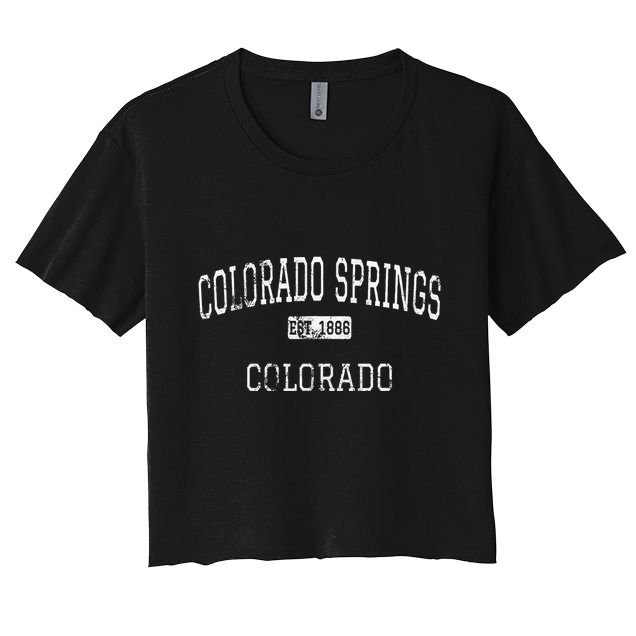 Colorado Springs Colorado Co Vintage Crop Top