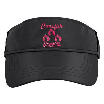 Crawfish Season Crayfish Cook Boil Lobster Gift Adult Drive Performance Visor