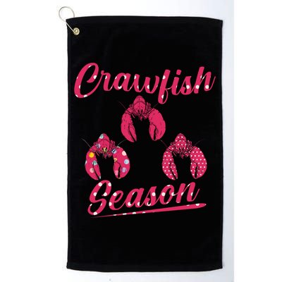 Crawfish Season Crayfish Cook Boil Lobster Gift Golf Towel