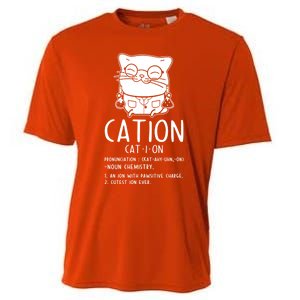 Cat Science Chemistry For Chemist Teacher Gift Cooling Performance Crew T-Shirt