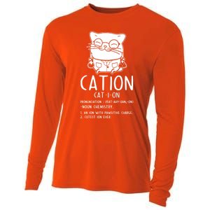 Cat Science Chemistry For Chemist Teacher Gift Cooling Performance Long Sleeve Crew