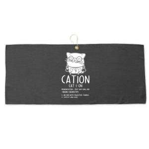 Cat Science Chemistry For Chemist Teacher Gift Large Microfiber Waffle Golf Towel