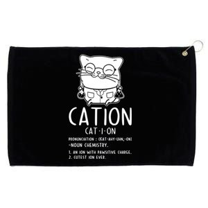 Cat Science Chemistry For Chemist Teacher Gift Grommeted Golf Towel