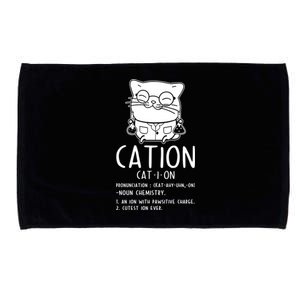 Cat Science Chemistry For Chemist Teacher Gift Microfiber Hand Towel