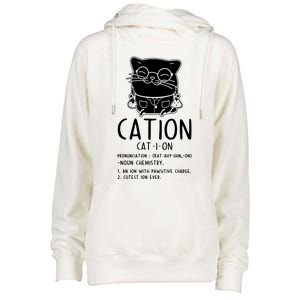 Cat Science Chemistry For Chemist Teacher Gift Womens Funnel Neck Pullover Hood