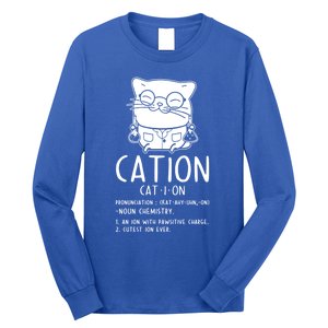 Cat Science Chemistry For Chemist Teacher Gift Long Sleeve Shirt