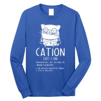 Cat Science Chemistry For Chemist Teacher Gift Long Sleeve Shirt