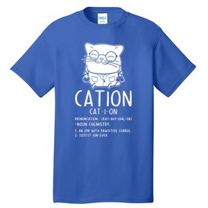 Cat Science Chemistry For Chemist Teacher Gift Tall T-Shirt