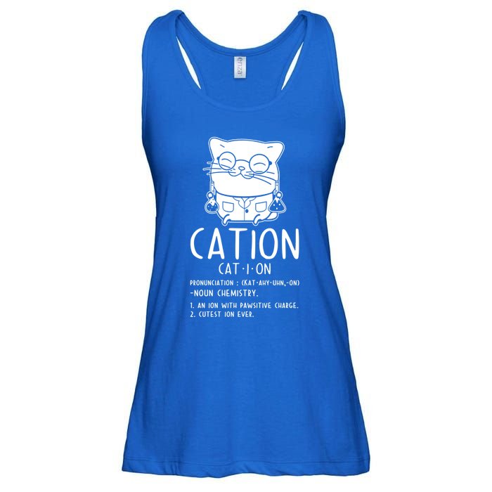 Cat Science Chemistry For Chemist Teacher Gift Ladies Essential Flowy Tank