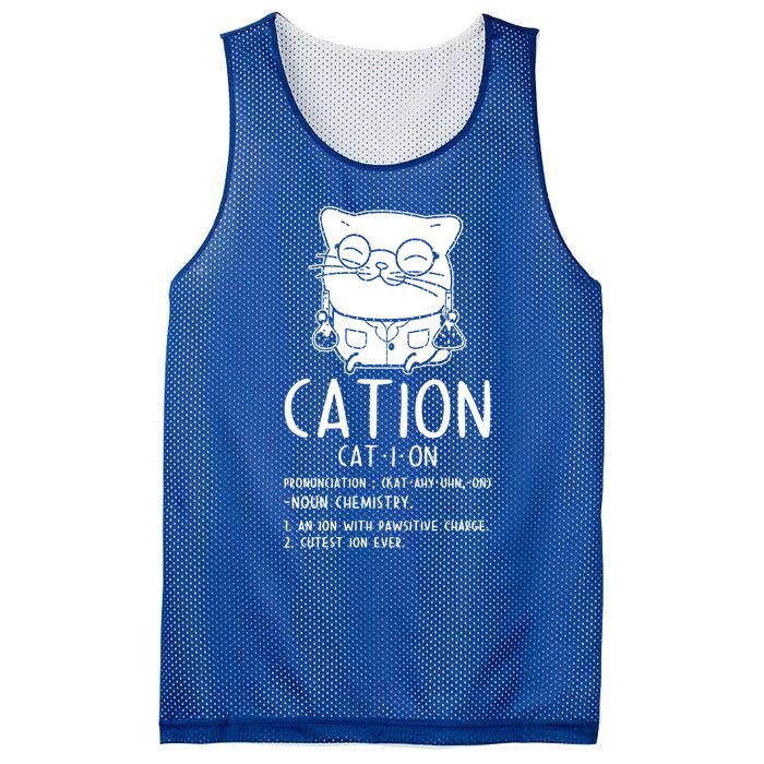 Cat Science Chemistry For Chemist Teacher Gift Mesh Reversible Basketball Jersey Tank