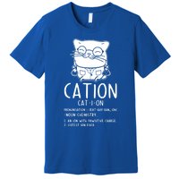 Cat Science Chemistry For Chemist Teacher Gift Premium T-Shirt