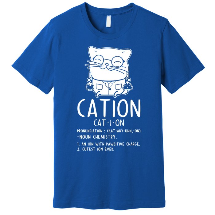 Cat Science Chemistry For Chemist Teacher Gift Premium T-Shirt