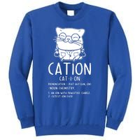 Cat Science Chemistry For Chemist Teacher Gift Tall Sweatshirt